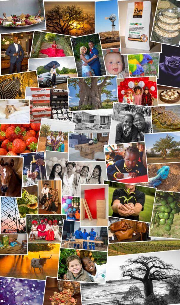 Collage of Lifestyle photos captured by Cape Towns PureLens Photography